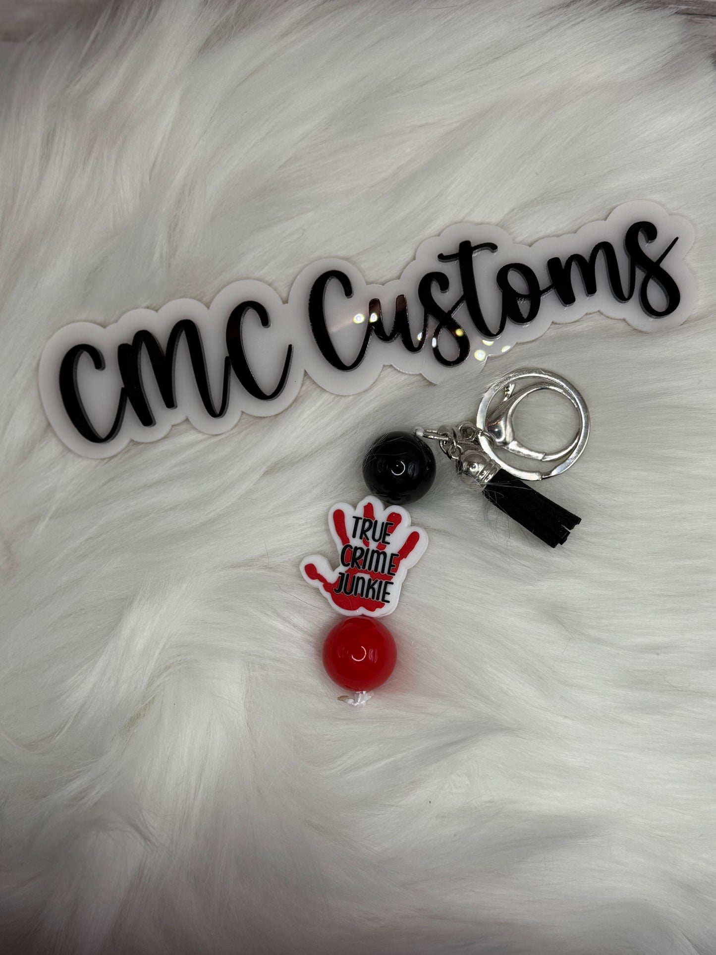 True Crime Junkie Keychain