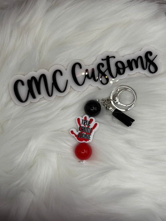 True Crime Junkie Keychain