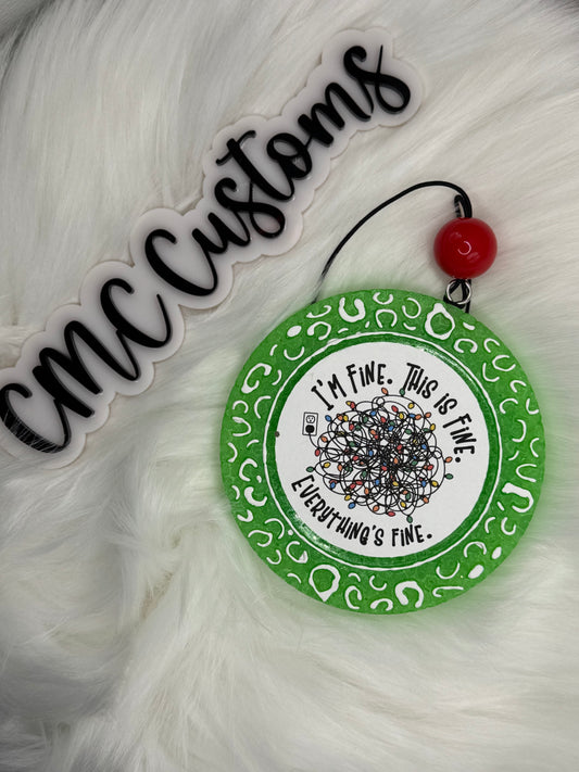 I'm Fine Tangled Christmas Lights