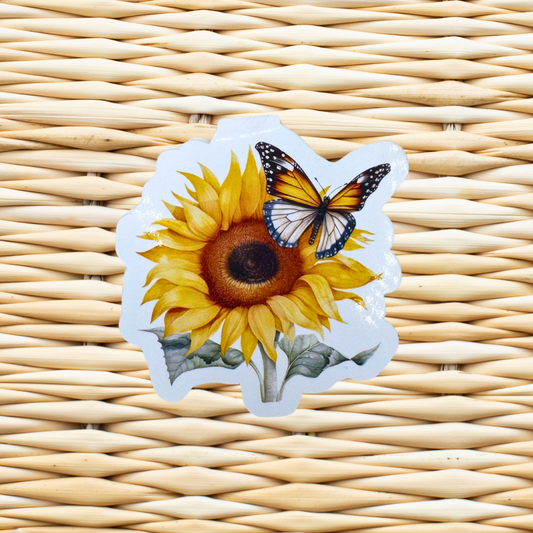 Butterfly & Sunflower