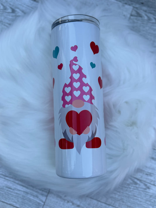 Valentines Day Gnome Tumbler