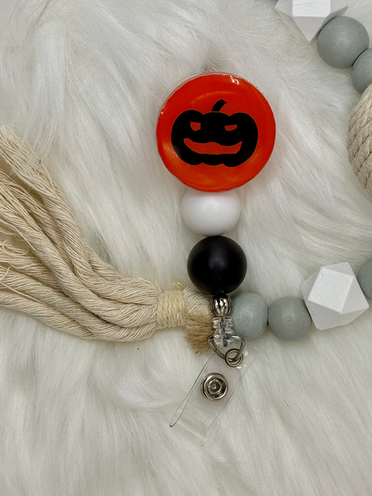 Pumpkin Badge Reel